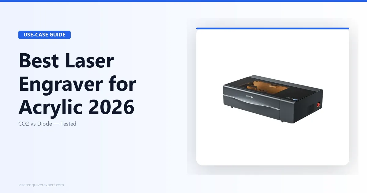 5 Best Laser Engravers for Acrylic 2026 (CO2 vs Diode)