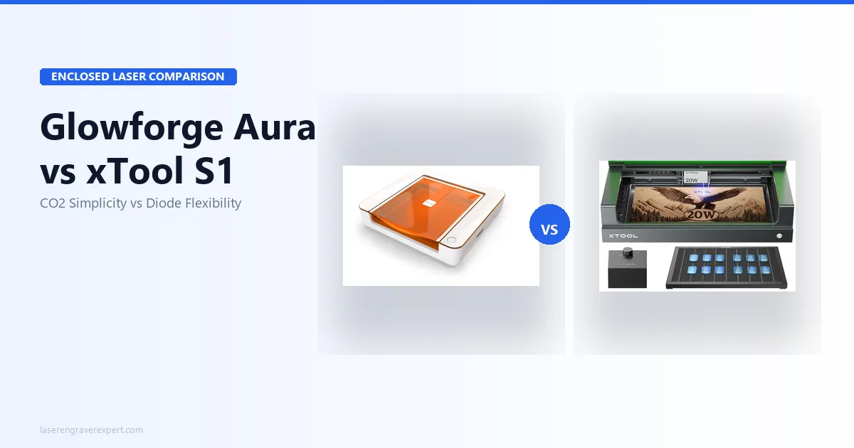Glowforge Aura vs xTool S1: Which Enclosed Laser Is Right for You in 2026?