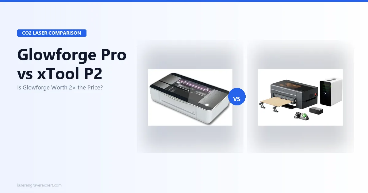 Glowforge Pro vs xTool P2: Honest CO2 Laser Comparison for 2026