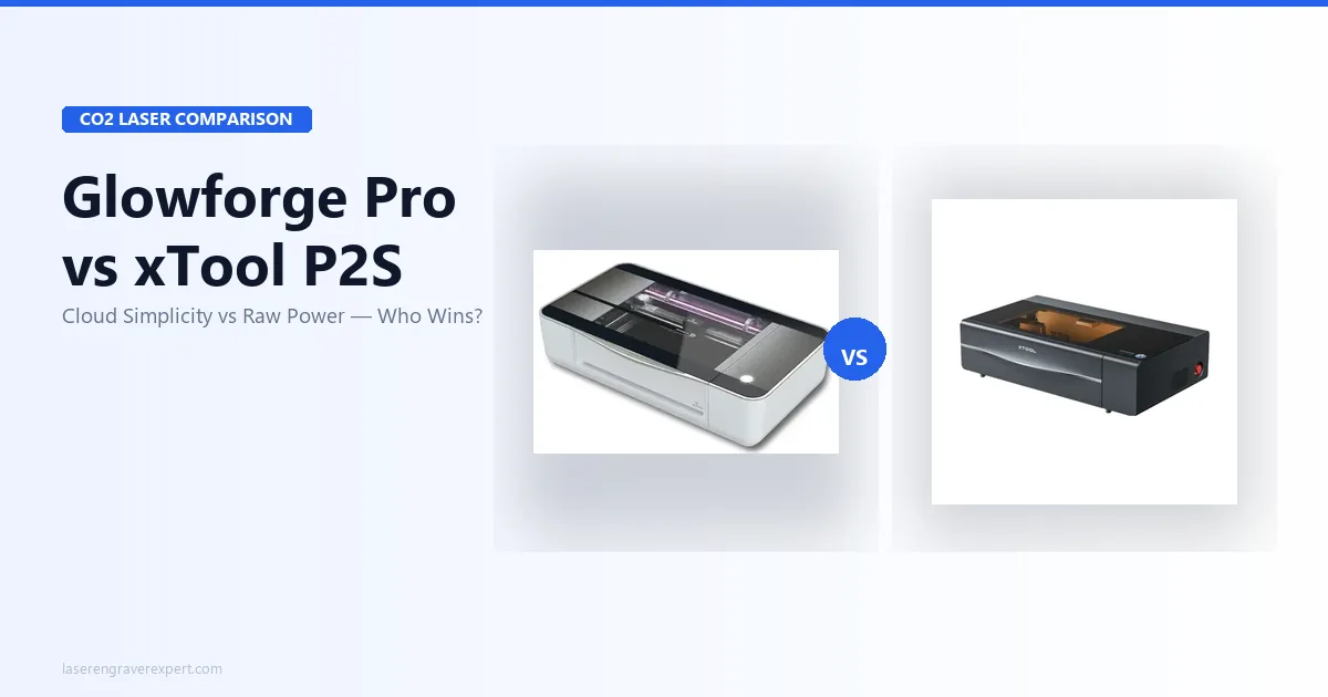 Glowforge Pro vs xTool P2S (2026)