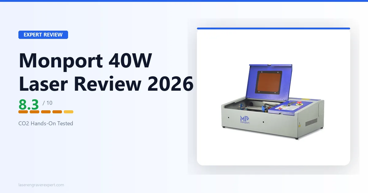 Monport 40W Laser Engraver Review 2026: Best CO2 Under $600?
