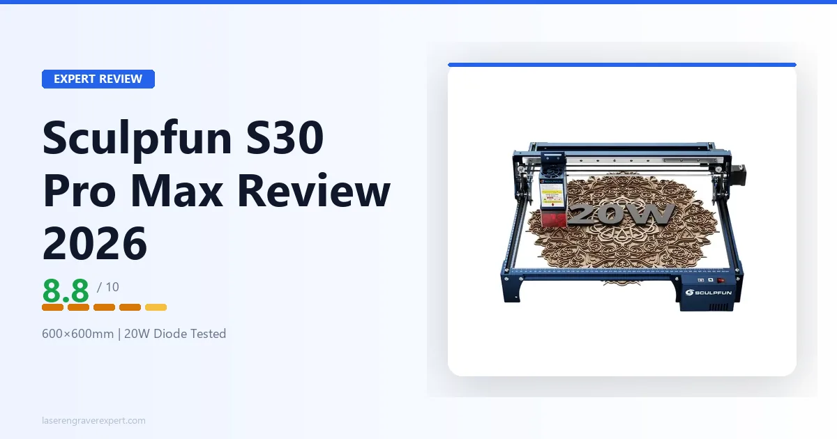 Sculpfun S30 Pro Max Review 2026: Is It Worth $929?
