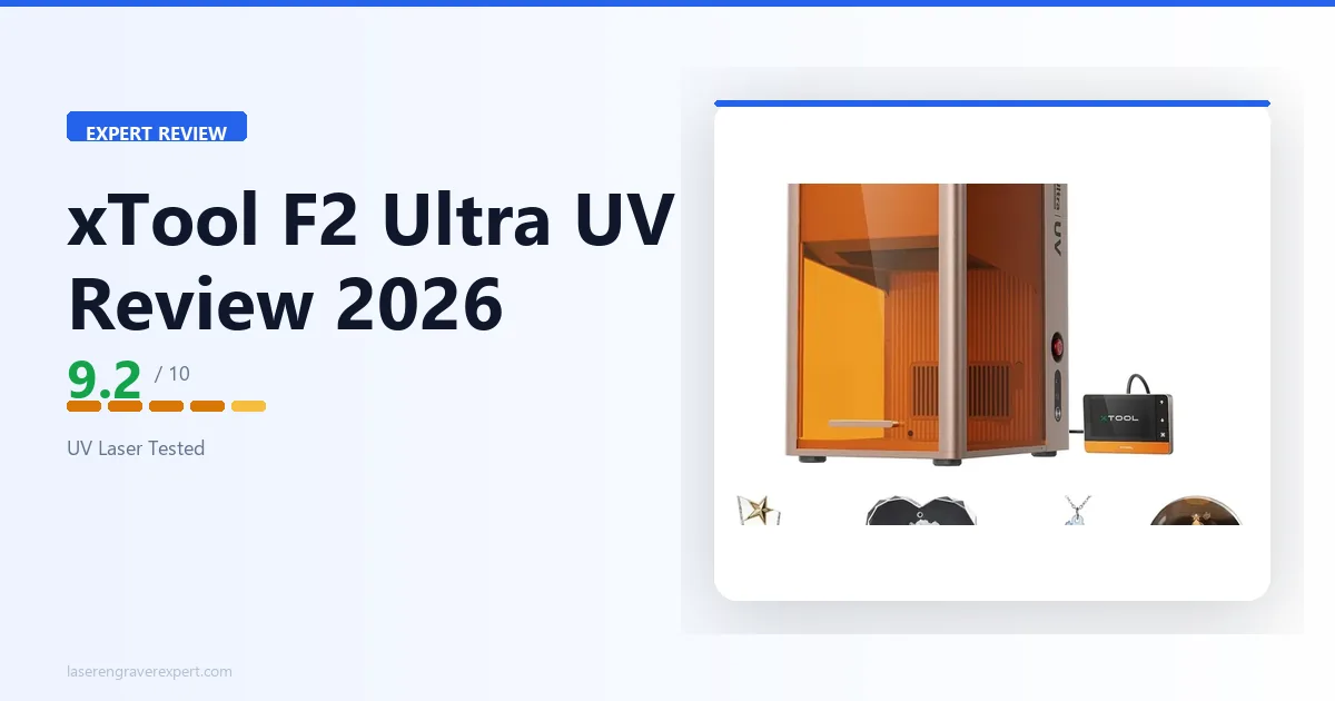 xTool F2 Ultra UV Review 2026: The UV Laser That Engraves Glass, Crystal, and Plastics Nothing Else Can Touch