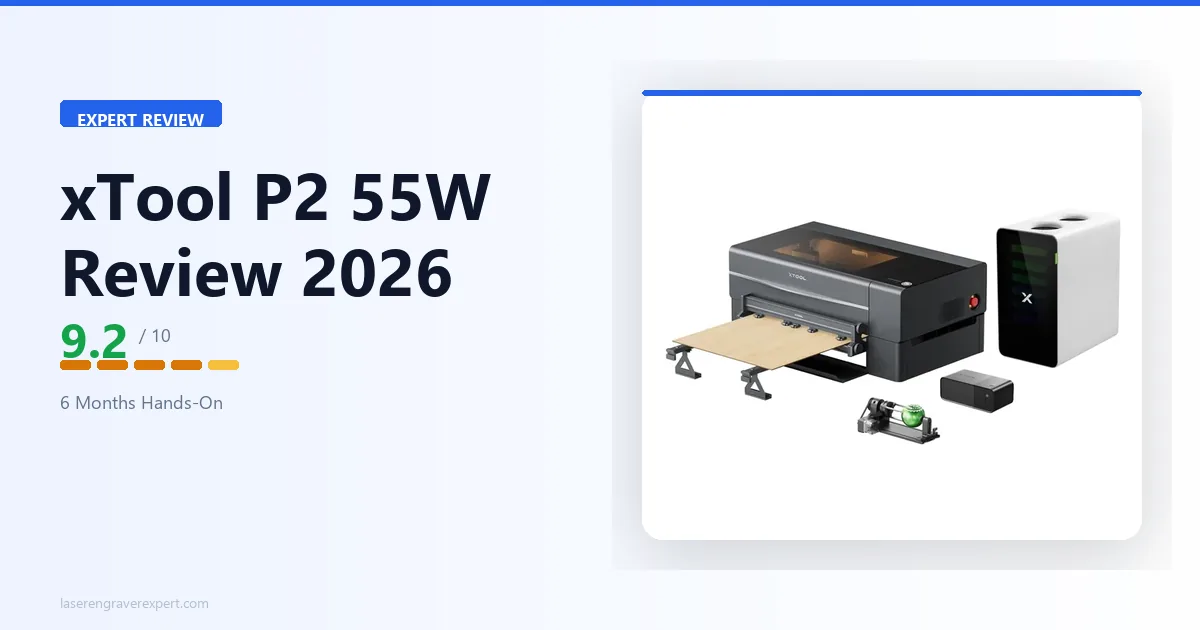 xTool P2 Review 2026: Hands-On Testing After 6 Months With a 55W CO2 Laser
