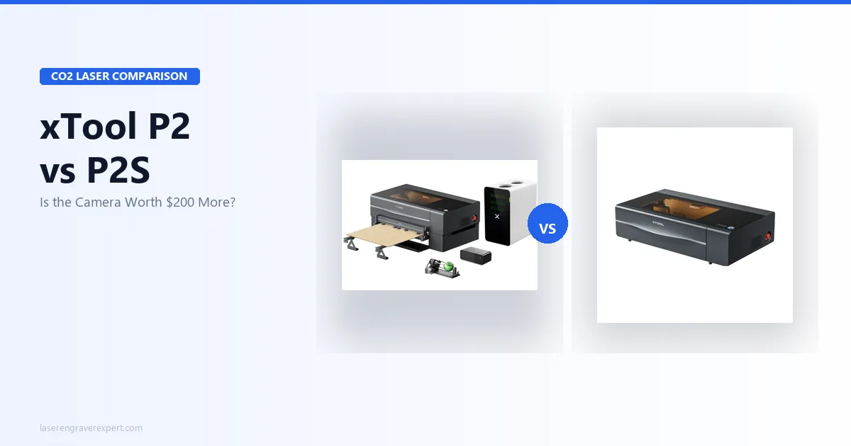 xTool P2 vs P2S: Is the Camera Worth the $200 Upgrade?