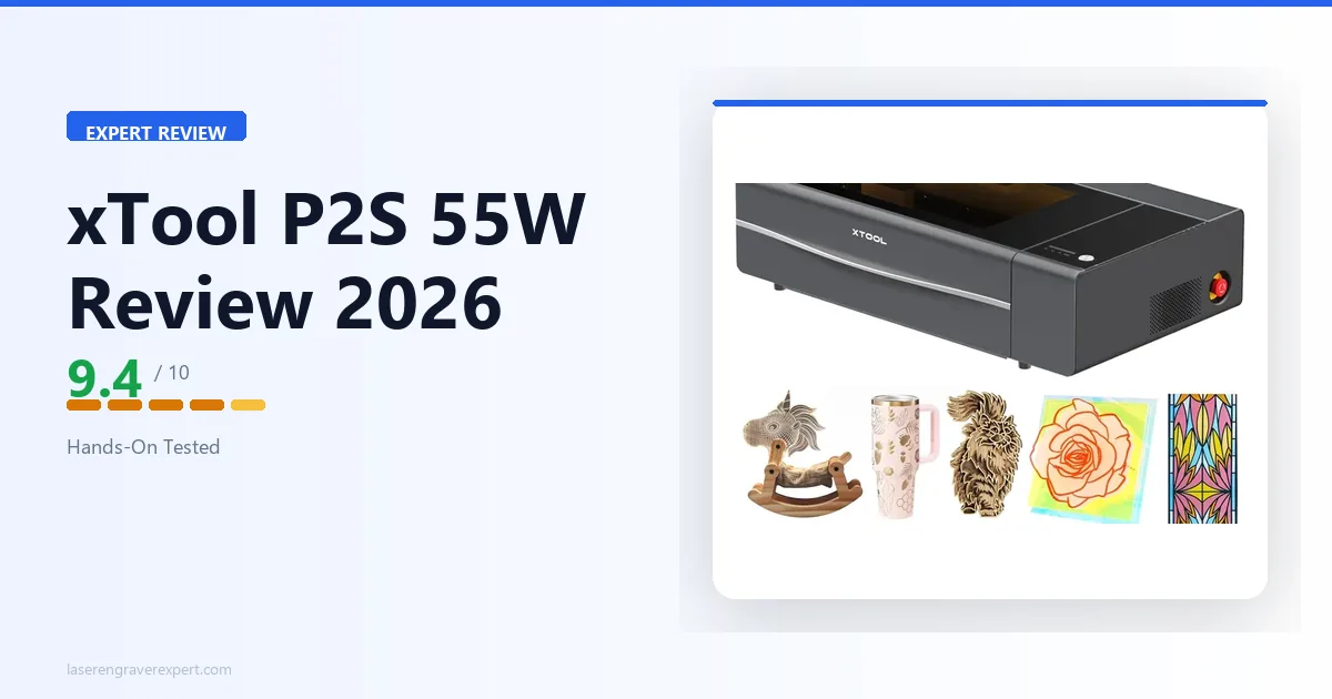 xTool P2S Review 2026: Hands-On Testing of the Upgraded 55W CO2 Laser