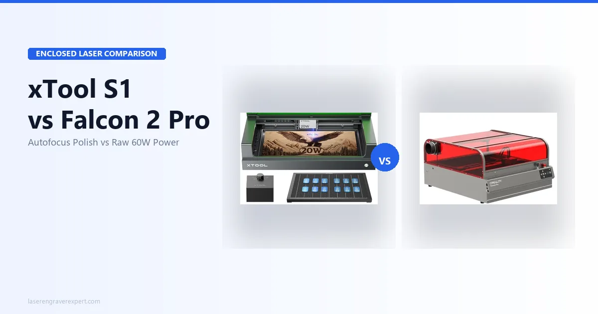 xTool S1 vs Creality Falcon 2 Pro (2026)